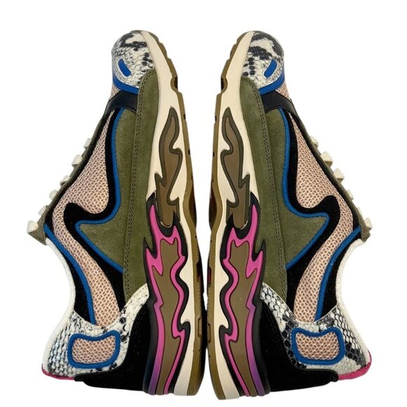 Sandro Women's Flame Paneled Sneaker Gray Pink Size 9.5 NWB - Picture 5 of 10